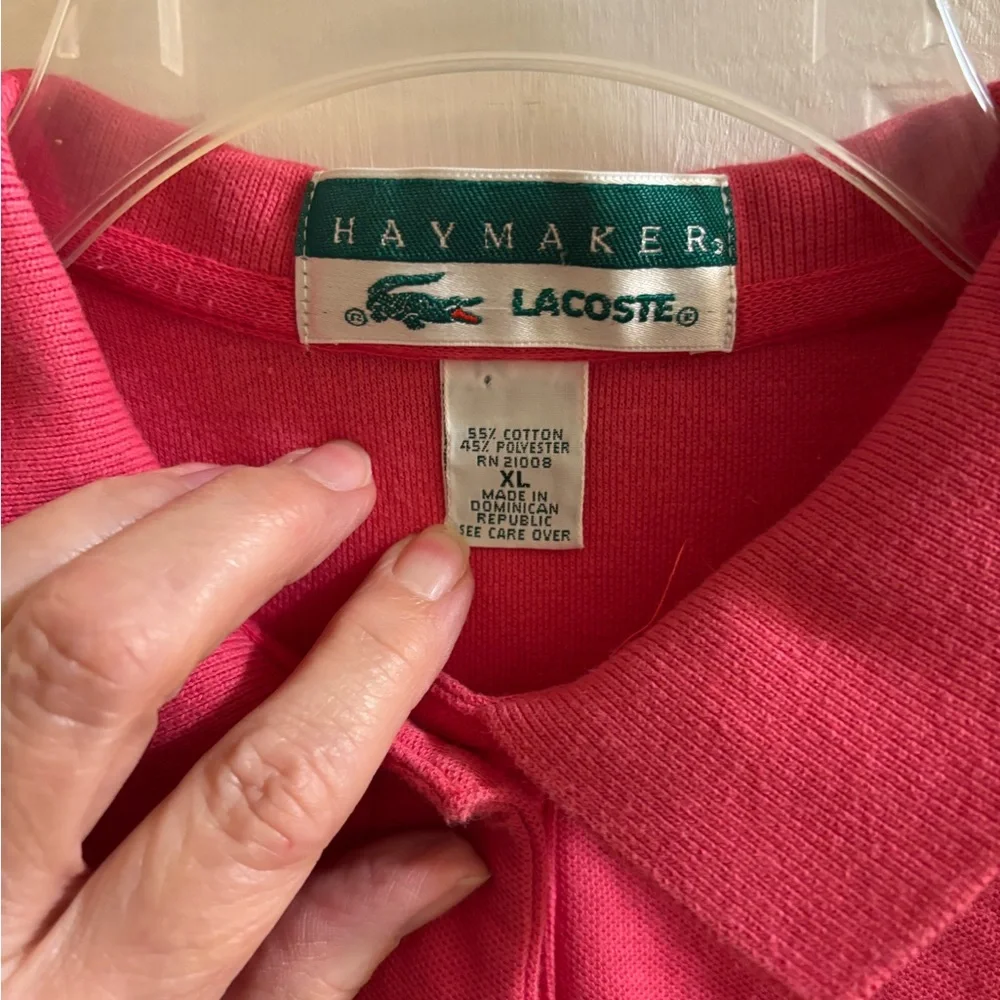 Lacoste Women’s Coral Resortcore Quiet Luxury Classic Polo Shirt, XL - Picture 3 of 8